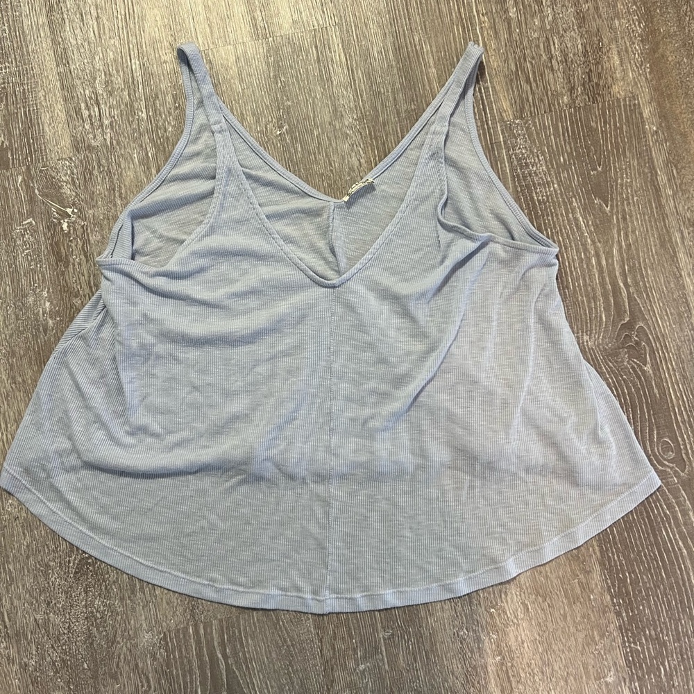 Intimately Free People Blue Flowy Tank Top Medium